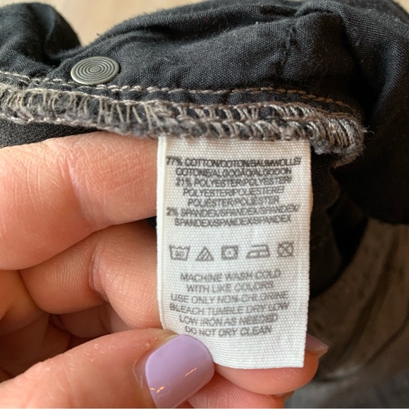 Free People Gray Batik Tribal Aztec Print Ankle Skinny Jean Pants in Sz W 29 - Picture 9 of 10